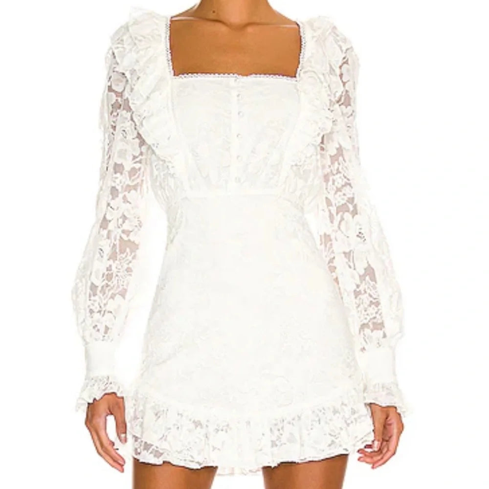 Majorelle White Ophelia Mini Dress UK S