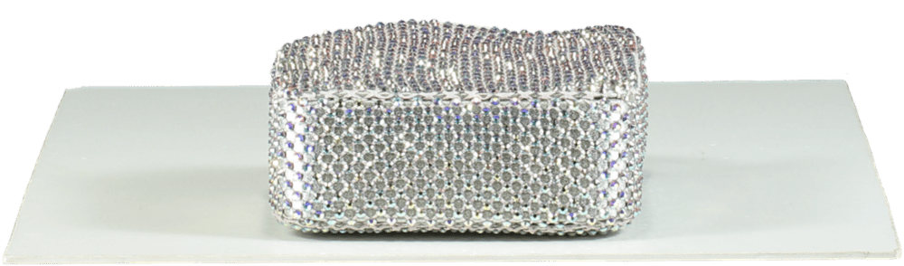 La Silla Metallic Mini Gilda Rhinestone Embellished Bag One Size - Reliked