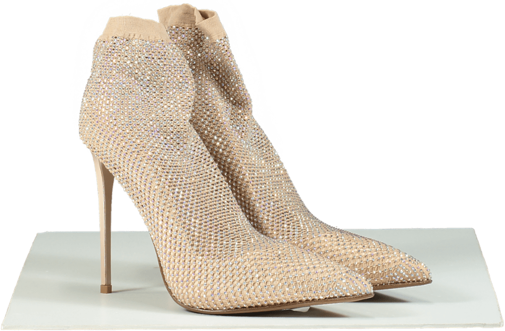La Silla Nude Gilda Crystal Ankle Boots UK 6.5 EU 39.5 👠 - Reliked