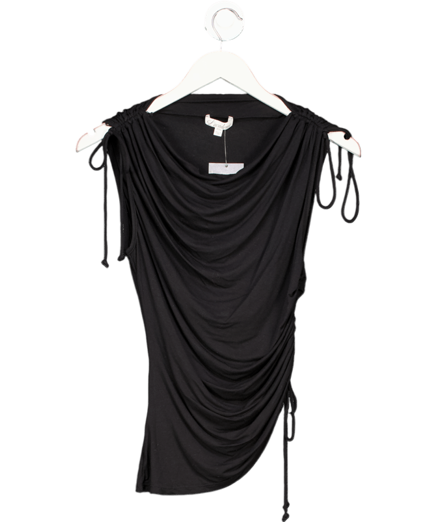 L"academie Black Ruched Mini Dress UK XXS - Reliked