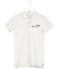 Lacoste Grey X Peanuts Embroidered Polo UK 8 - Reliked