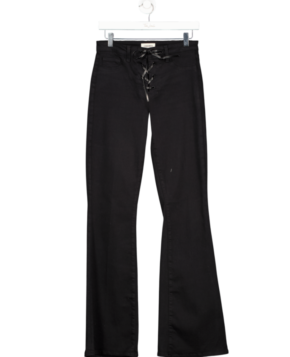 L'agence Black Charis High - rise Lace - up Flare Pant W27 - Reliked