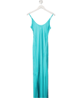 L'agence Blue Satin Maxi Dress UK 6 - Reliked