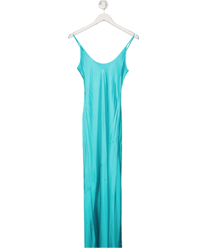 L'agence Blue Satin Maxi Dress UK 6