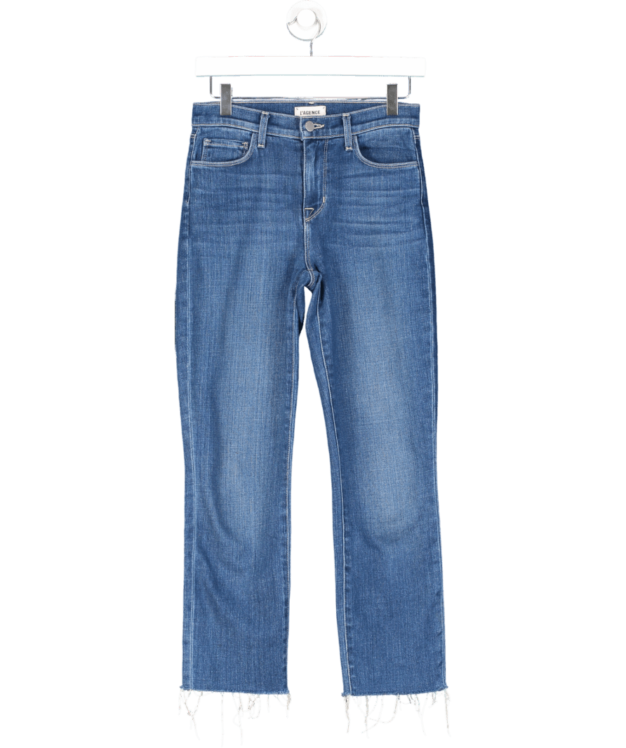 L'agence Blue Slim Fit Cropped Jeans W25 - Reliked