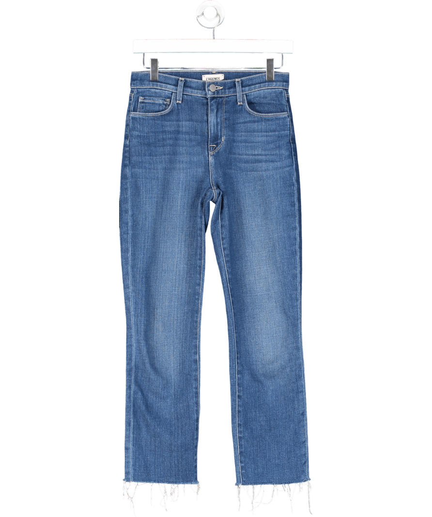 L'agence Blue Slim Fit Cropped Jeans W25 - Reliked