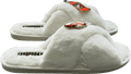 Laines London Ivory White Classic Slippers With Summer Spritzer Brooches UK L / UK 7 - 8 - Reliked