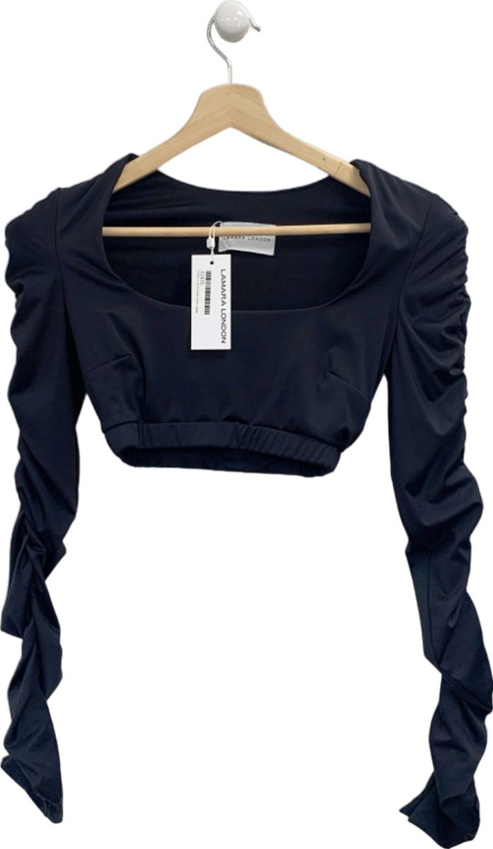 Lamara London Black Crop Top XS/S - Reliked