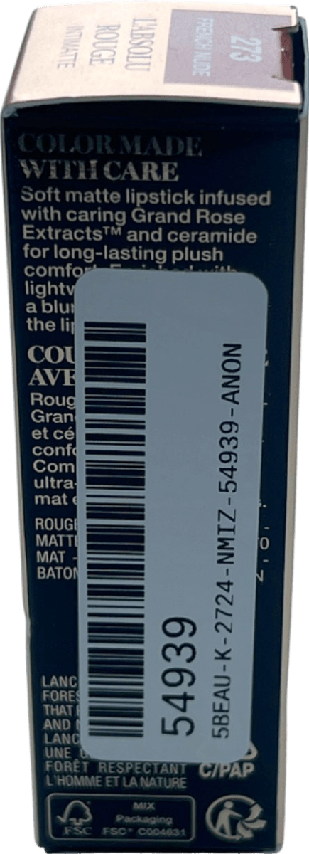 Lancôme L'Absolu Rouge Intimatte Lipstick French Nude 3.4g - Reliked