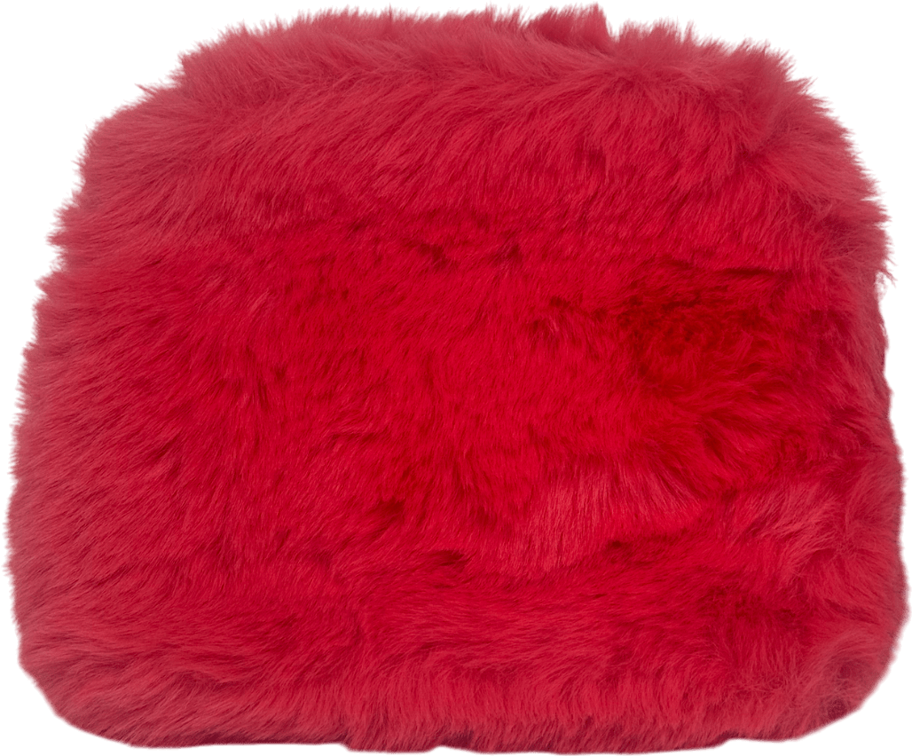 Lancome Pink Faux Fur Purse One Size - Reliked