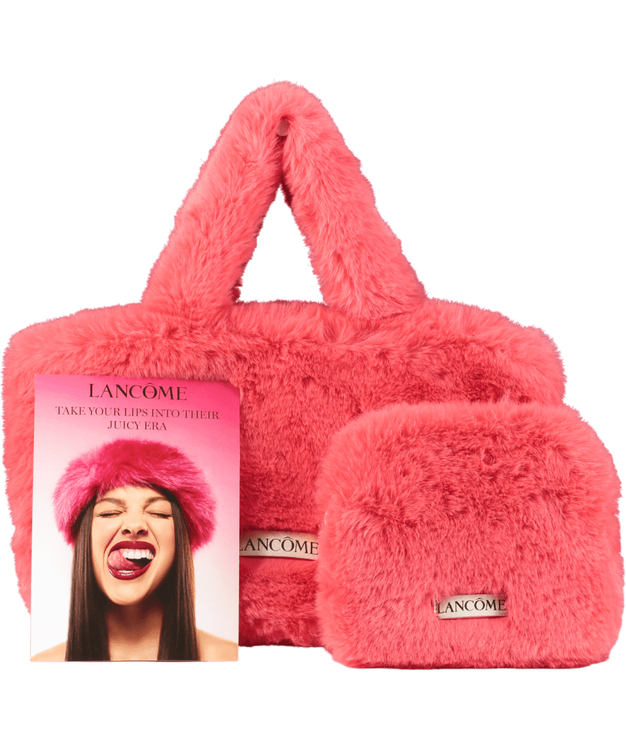 Lancome Pink Faux Fur Tote Bag - Reliked