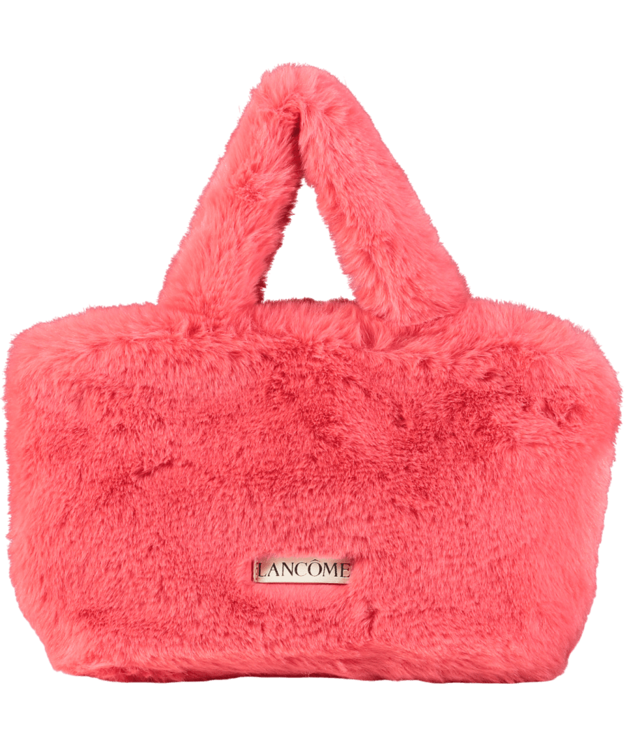 Lancome Pink Faux Fur Tote Bag - Reliked