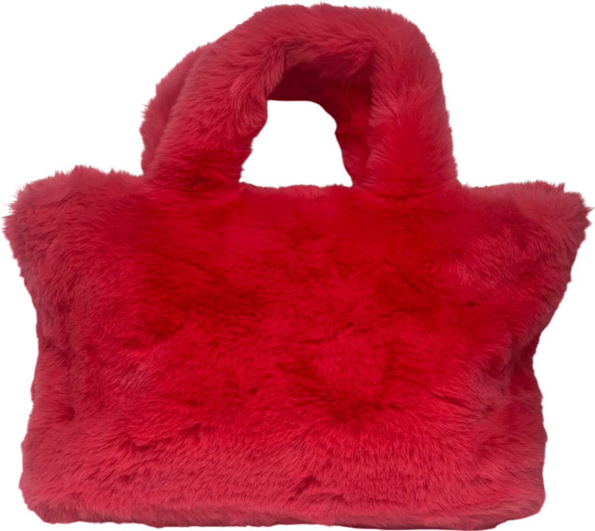 Lancome Pink Faux Fur Tote Bag One Size - Reliked