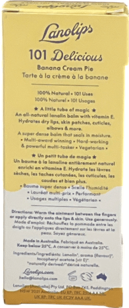 lanolips 101 Ointment Multi - balm 101 Banana Cream Pie 10g - Reliked