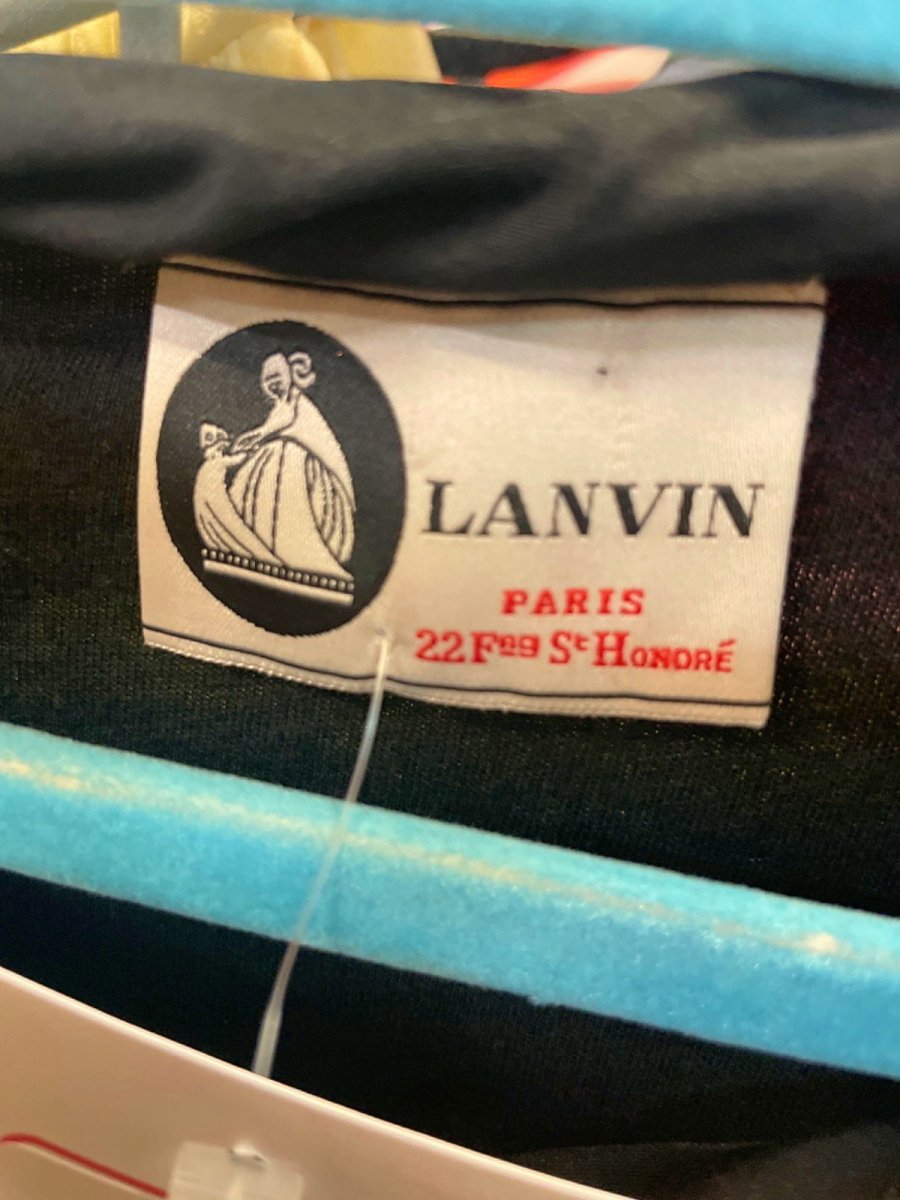 Lanvin Black Silk dress with 3d bow details UK S - Reliked