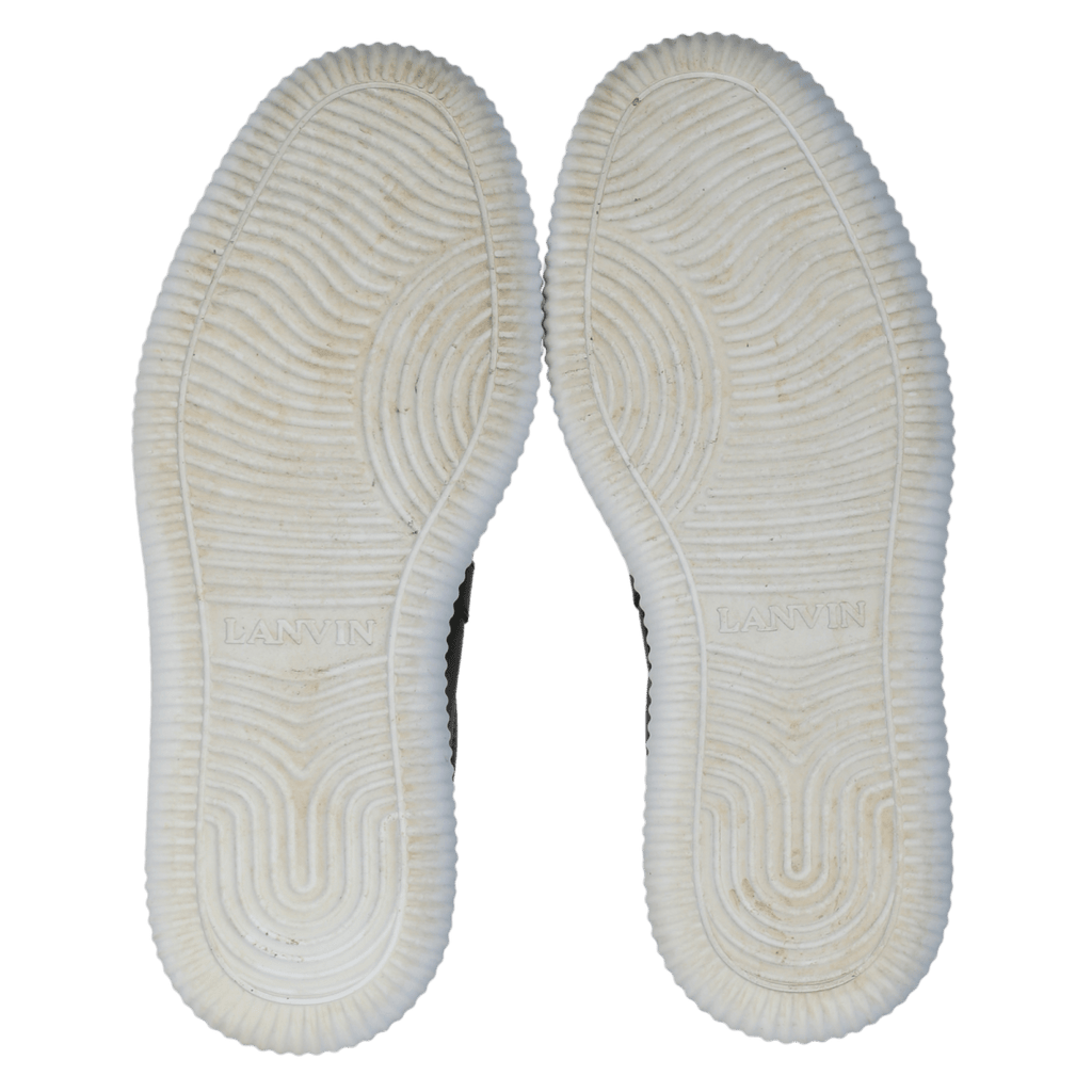 Lanvin Glen Low Top Calf Leather Sneakers In Black UK 6 EU 39 👠 - Reliked