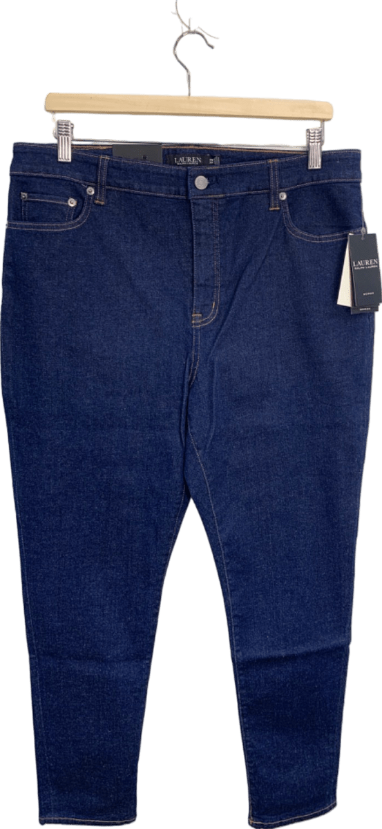 Lauren Ralph Lauren Blue High - Rise Skinny Ankle Jeans 14W - Reliked
