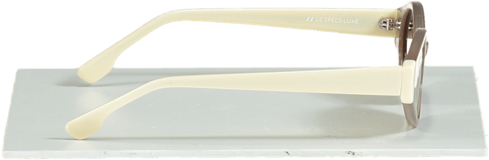 Le Specs Beige Adam Selman x Le Specs Luxe Ovoid Sunglasses - Reliked