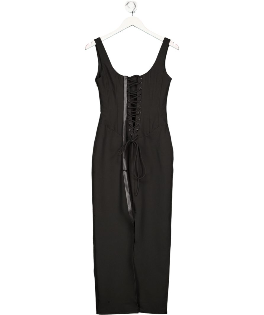 Leau Black Sancia Corset Midi Dress UK M - Reliked