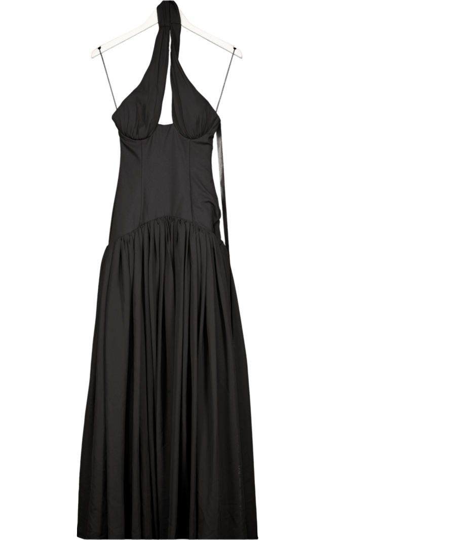 Leau Harmony Halter Corset Maxi Dress - Black UK XS - Reliked