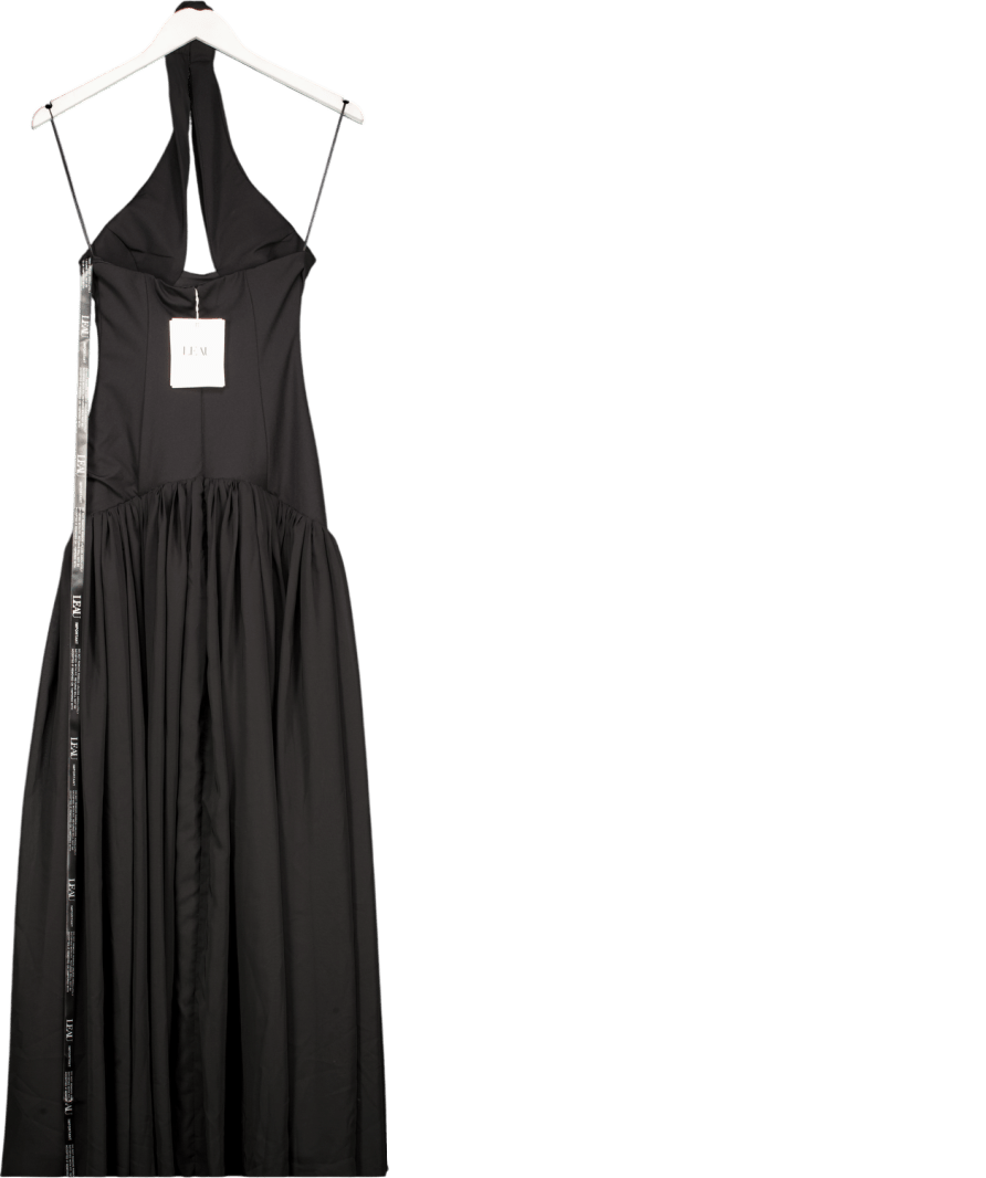 Leau Harmony Halter Corset Maxi Dress - Black UK XS - Reliked Leau Harmony Halter Corset Maxi Dress - Black UK XS - Reliked