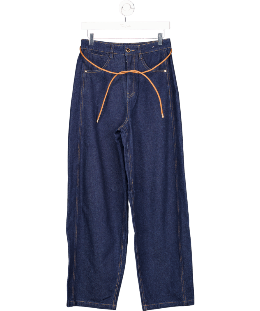 lefties Blue Barrel Jeans UK 8 - Reliked