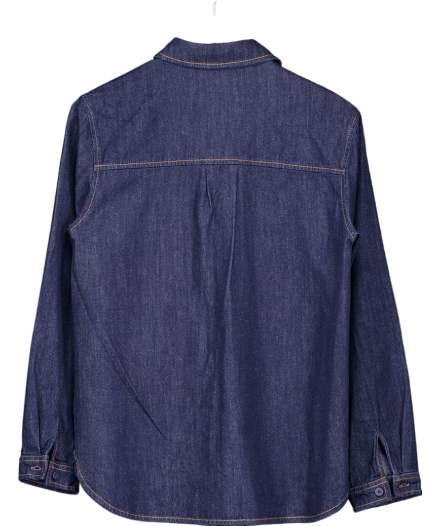 Lefties Blue Denim Shirt UK S - Reliked