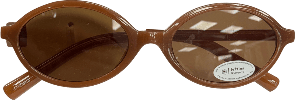 lefties Brown Oval Sunglasses UK M - Reliked