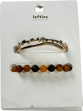 Lefties Brown Pack Of 3 Assorted Bracelets UK M - Reliked