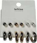 Lefties Metallic 6 - pack Hoop And Stud Earring Set One Size - Reliked