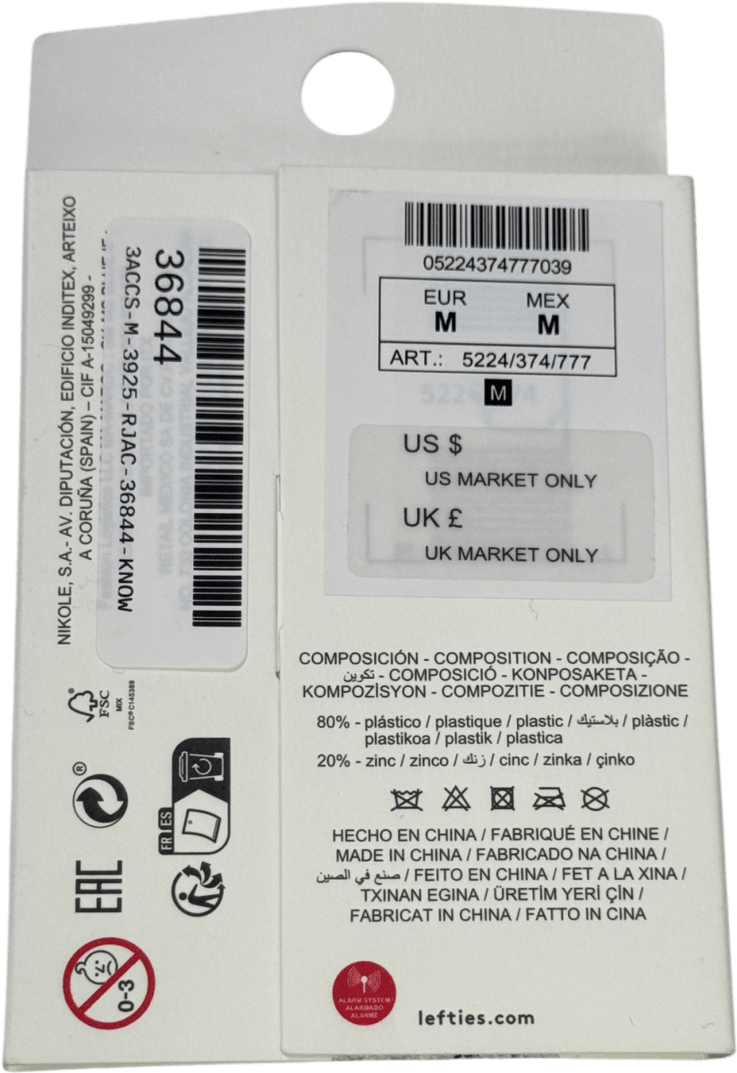 lefties Multicoloured 2 - pack Of Hoop Earrings UK M - Reliked