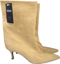 lefties Nude Faux Suede Heeled Boots UK 5 EU 38 👠 - Reliked
