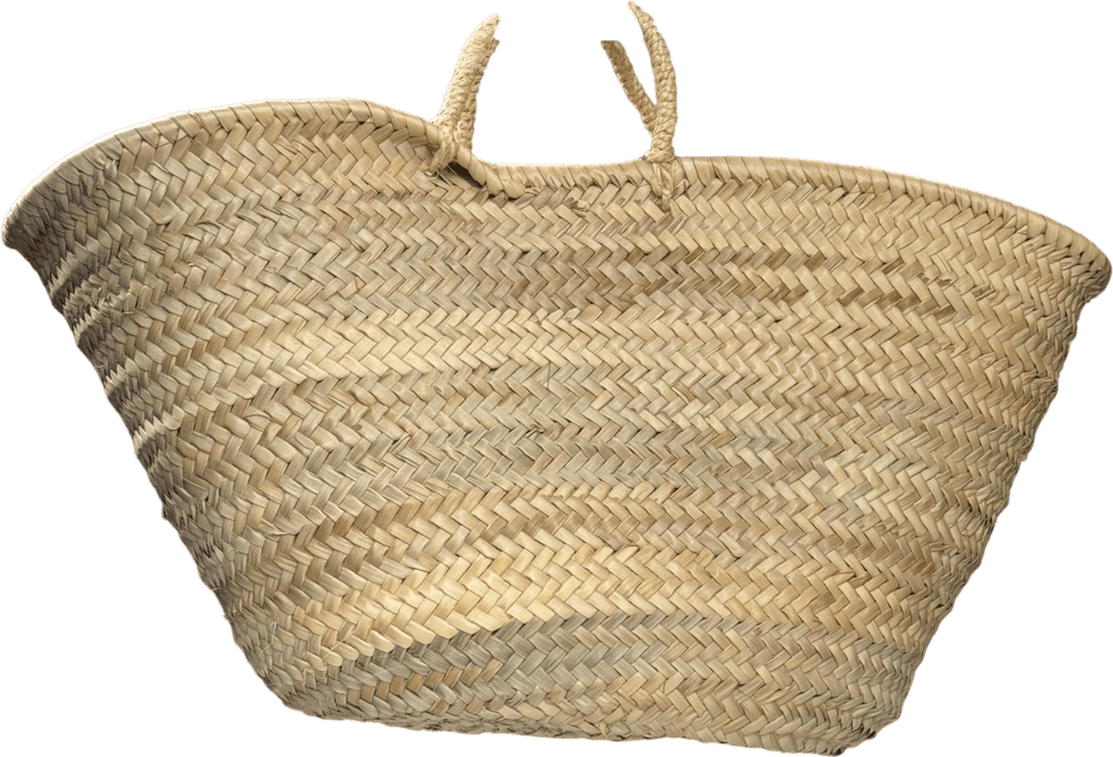 Leoube Beige Logo Print Straw Tote Bag One Size - Reliked