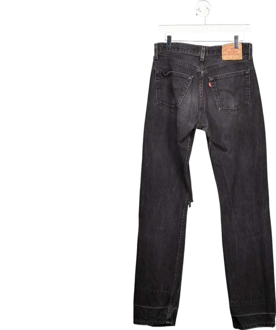 LEVI'S 501 Black Ripped Knee L34 W31 - Reliked