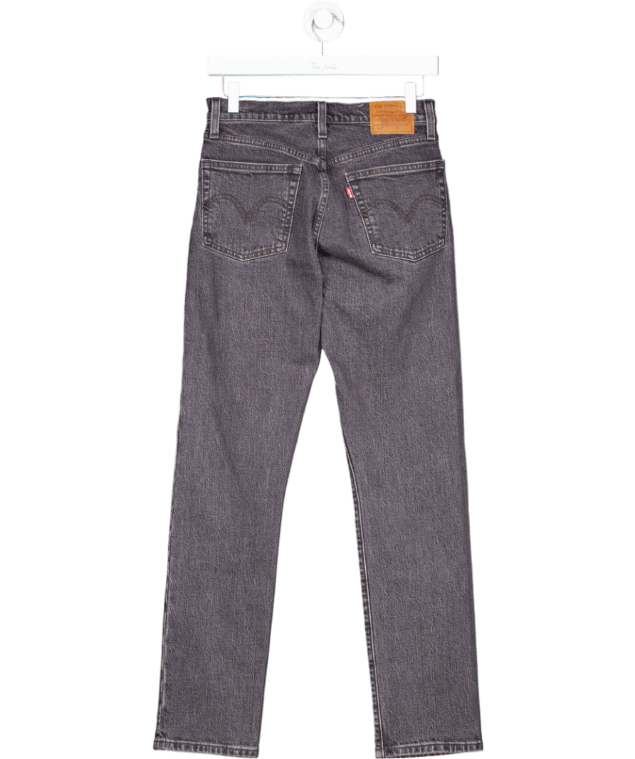 Levi's 501 Straight Jeans In Black Wash L30 W25 - Reliked