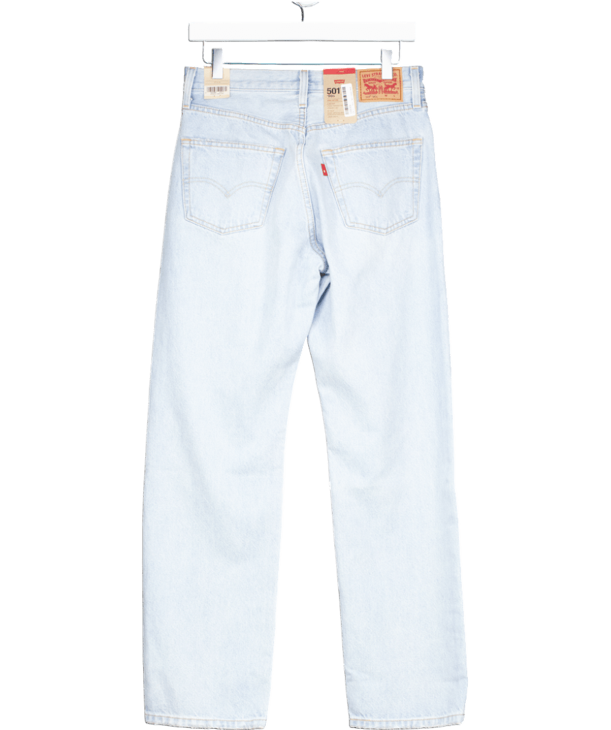 LEVI'S 90's 501 Jeans In Light Wash Blue L30 W27 - Reliked