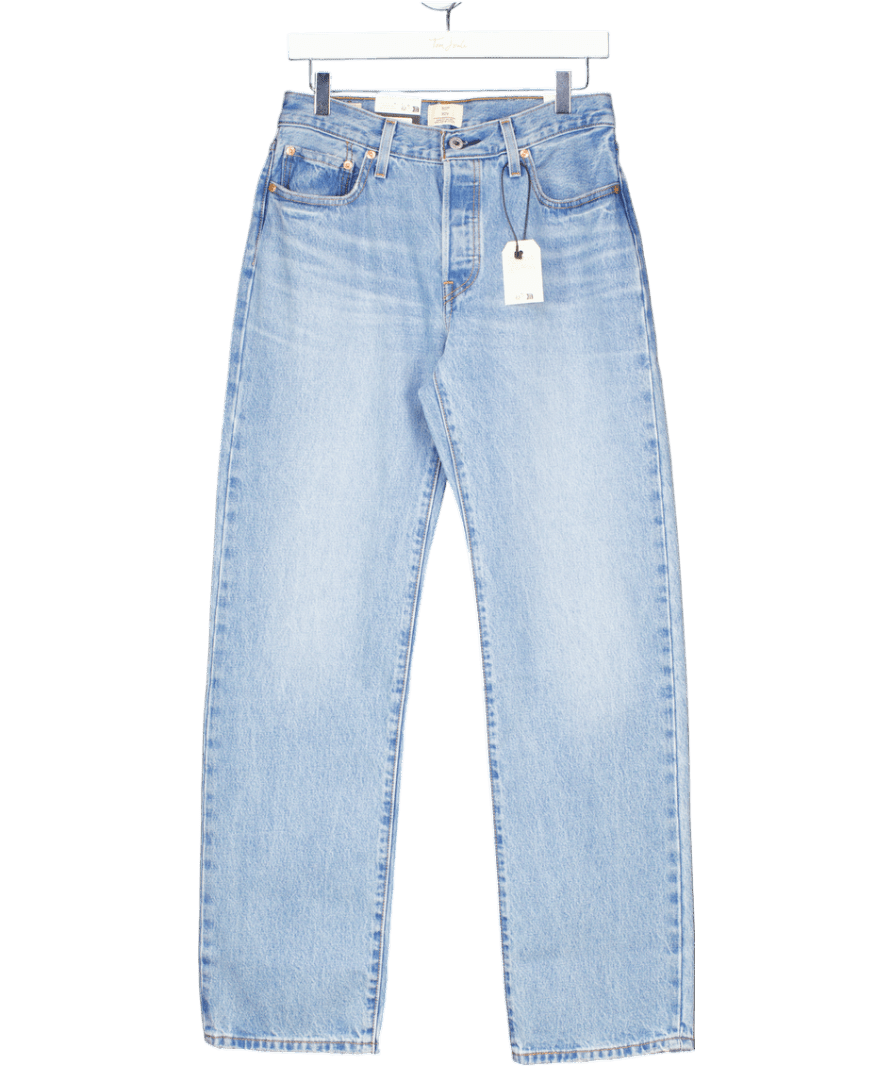 LEVI'S 90's 501 Jeans In Mid Wash Blue L32 W27 - Reliked