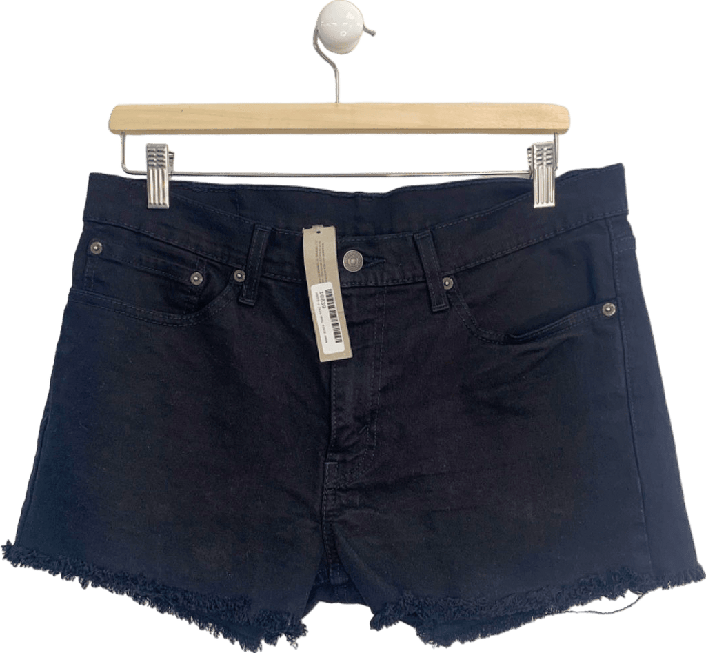 Levi's Black 511 High - Waist Denim Shorts W 34 L 34 - Reliked
