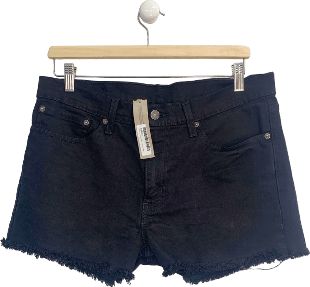 Levi's Black 511 High - Waist Denim Shorts W 34 L 34 - Reliked