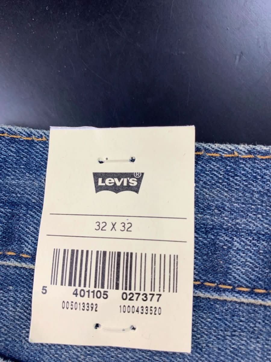 Levi's Blue 501 Distressed Original Fit Stretch Jeans W 32 L 32 - Reliked