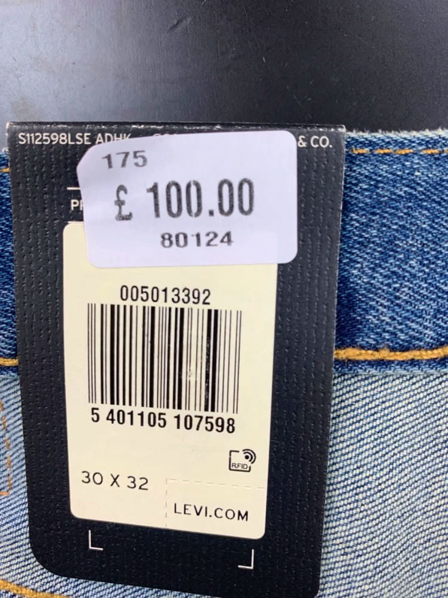 Levi's Blue 501 Original Stretch Extensible Jeans W30 L32 - Reliked