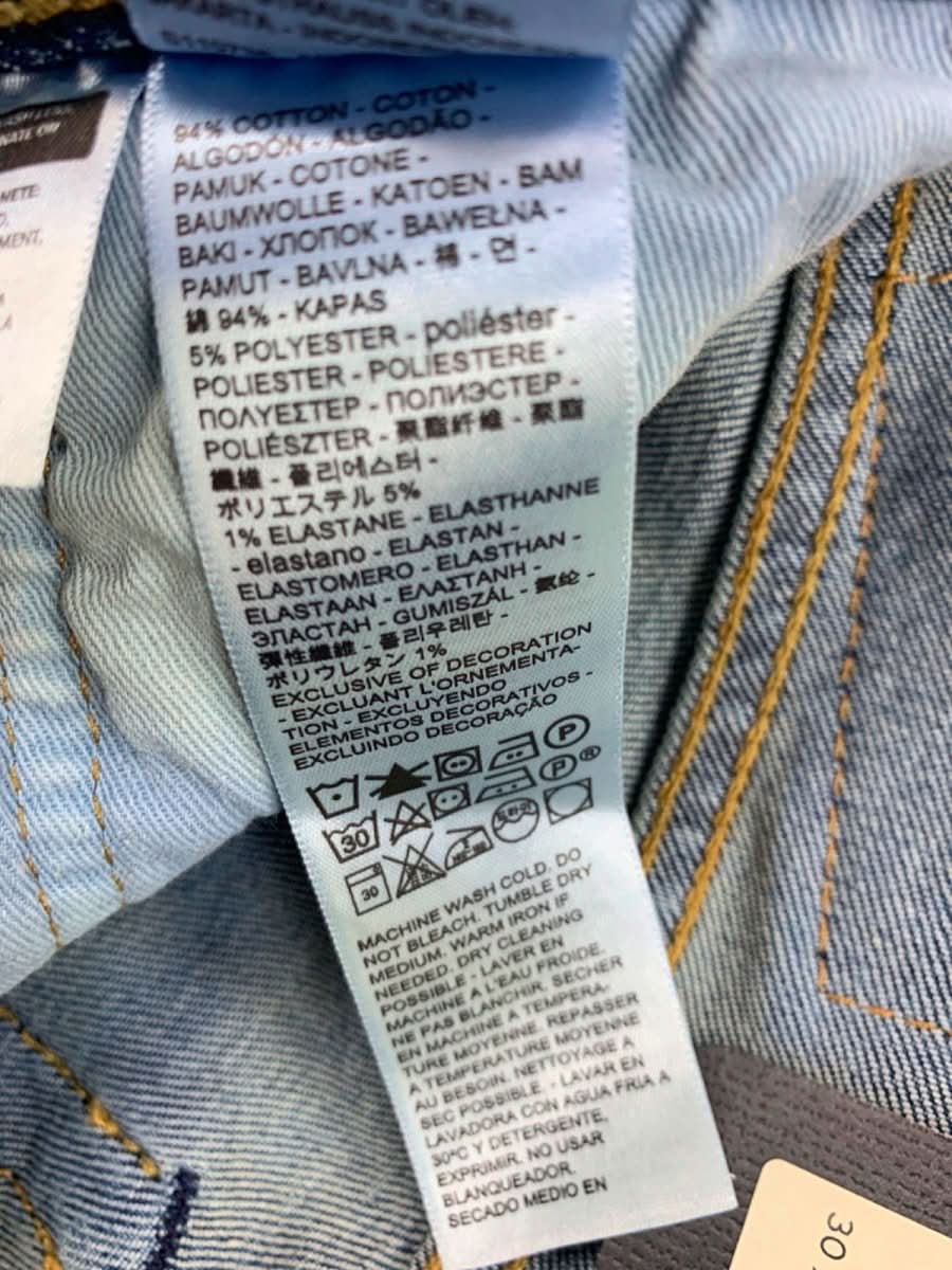 Levi's Blue 501 Original Stretch Extensible Jeans W30 L32 - Reliked