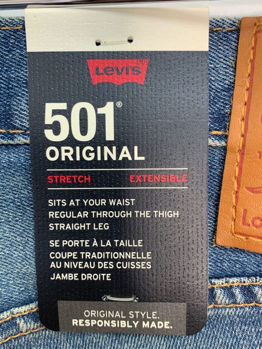 Levi's Blue 501 Original Stretch Extensible Jeans W30 L32 - Reliked