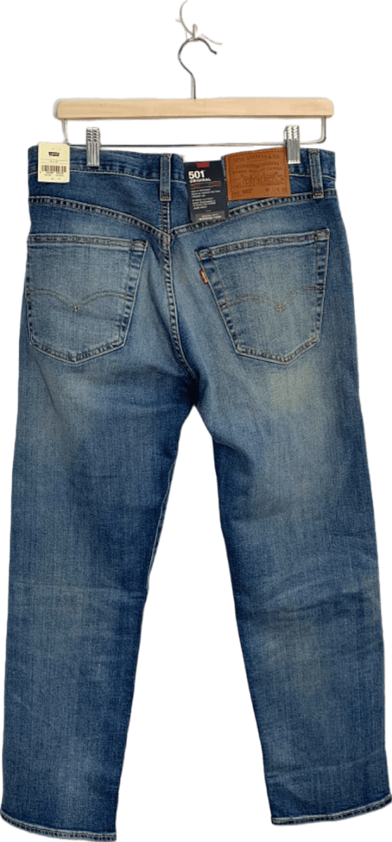 Levi's Blue 501 Original Stretch Extensible Jeans W32 L30 - Reliked