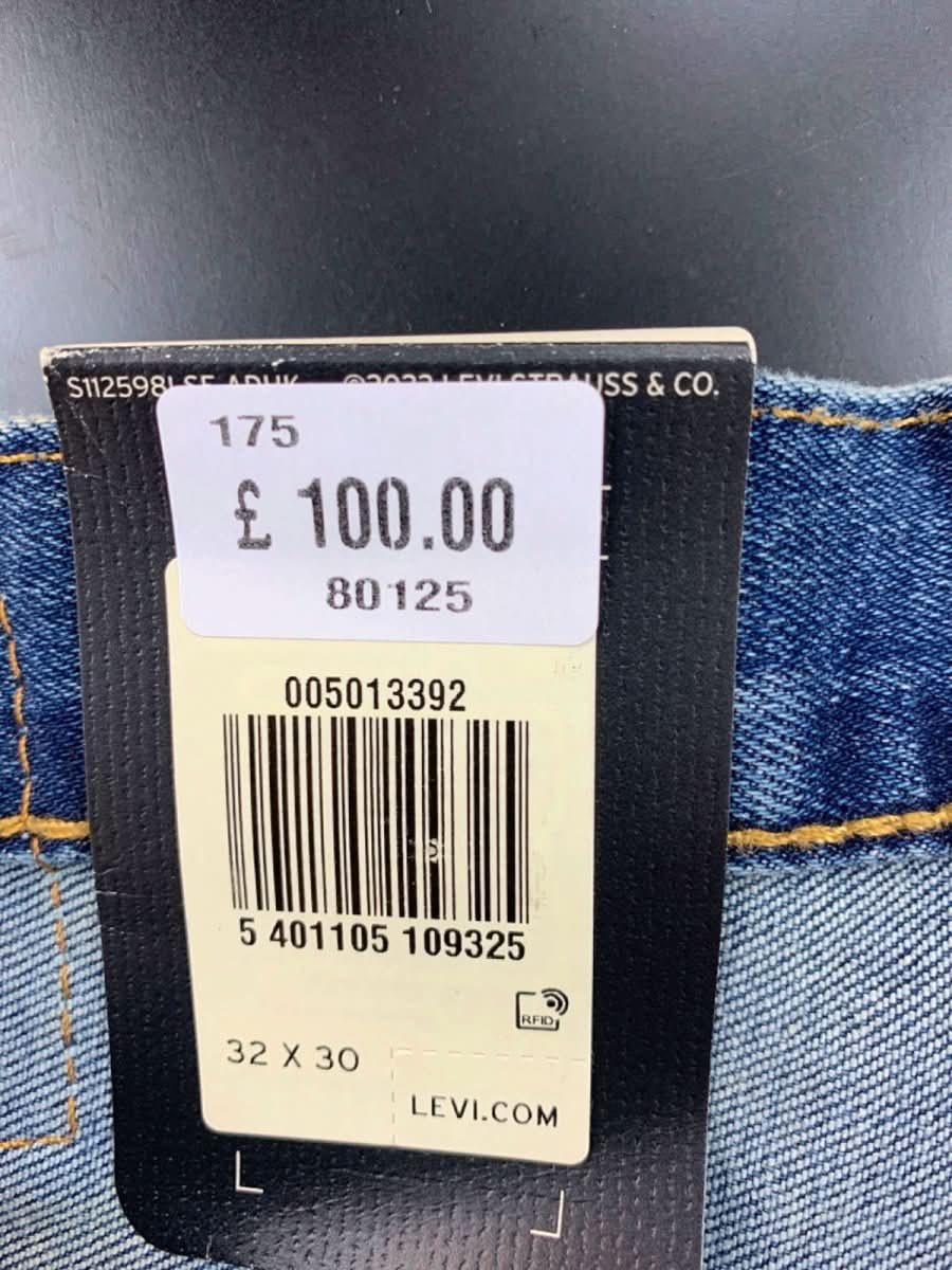 Levi's Blue 501 Original Stretch Extensible Jeans W32 L30 - Reliked