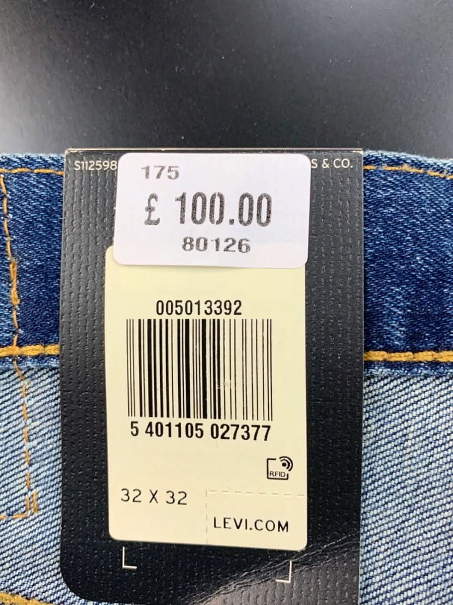 Levi's Blue 501 Original Stretch Jeans W32 L32 - Reliked