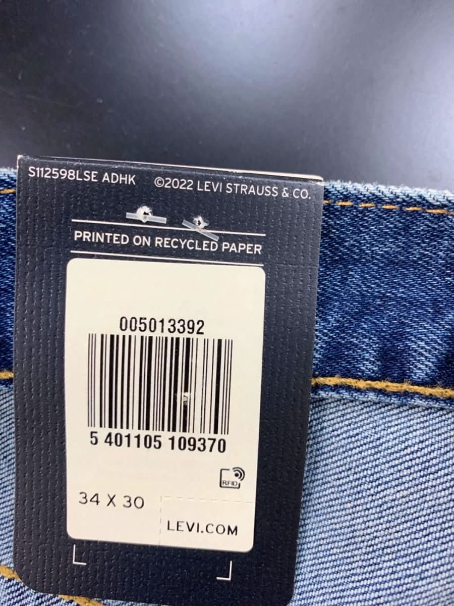 Levi's Blue 501 Original Stretch Jeans W34 L30 - Reliked