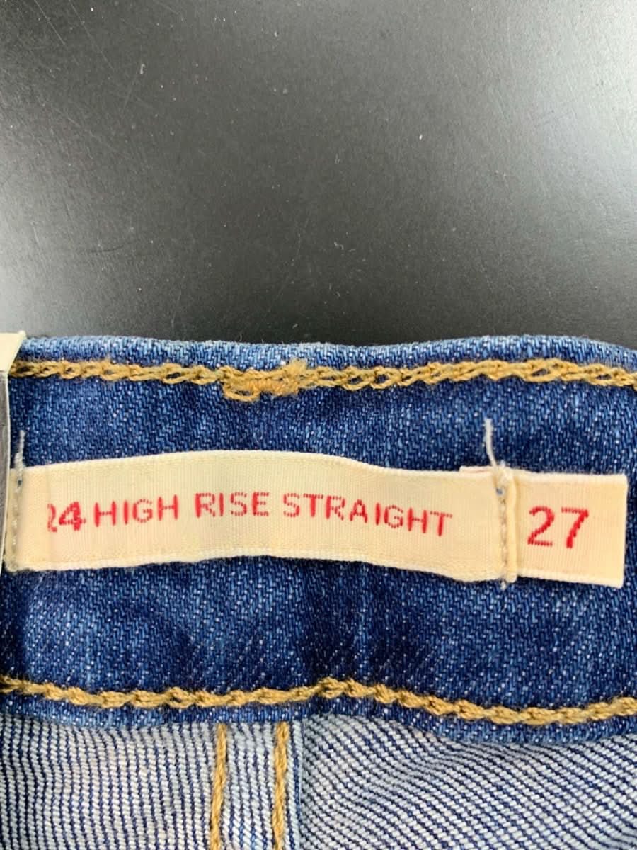 Levi's Blue 724 High - Rise Slim Straight Jeans W27 - Reliked