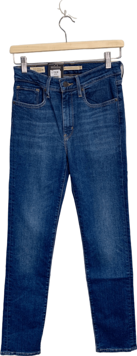 Levi's Blue 724 High Rise Slim Straight Jeans W27 - Reliked