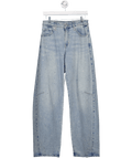 LEVI'S Blue Crystal Embellished Baggy Cotton Denim Barrel Dad Jeans W26 - Reliked